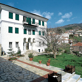 19th century mansion at Portaria, of the "Egyptian" type because it belonged to Pelion expatriates from Egypt - combining folk and urban architectural elements.