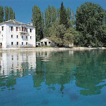 Historical castle house of the 18th century at Koropi - family home of Giannis Dimos the chieftain during the revolution of 1821 at Pelion..