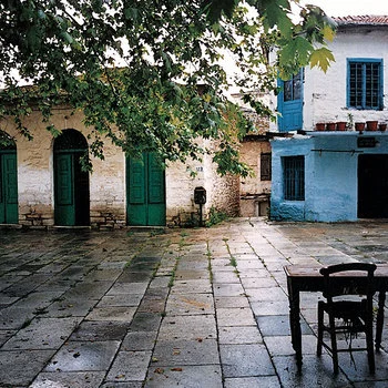Pinakates main square after the rain.